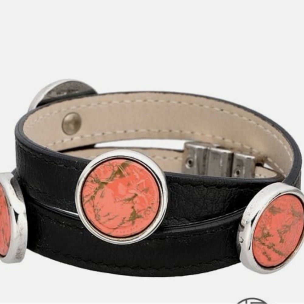 Bulgari Black and Coral Bracelet